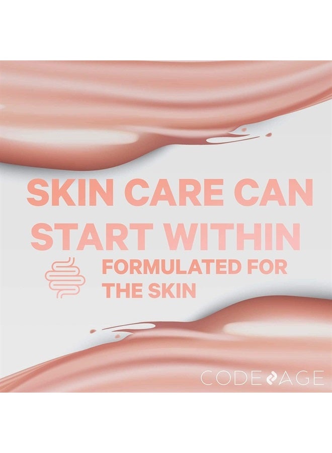 Codeage Skin Probiotics + Prebiotics - Skin Care Routine Supplement - 50 Billion CFU - Ayurvedic Botanical Herbs - Face Probiotics - Shelf Stable Cleanser, Non-GMO, Vegan - 60 Capsules - Image 3