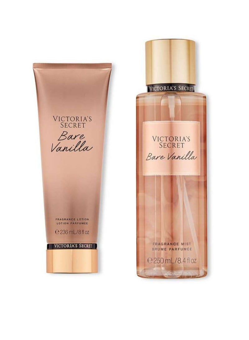 Victoria's Secret Bare Vanilla Body Mist & Body Lotion