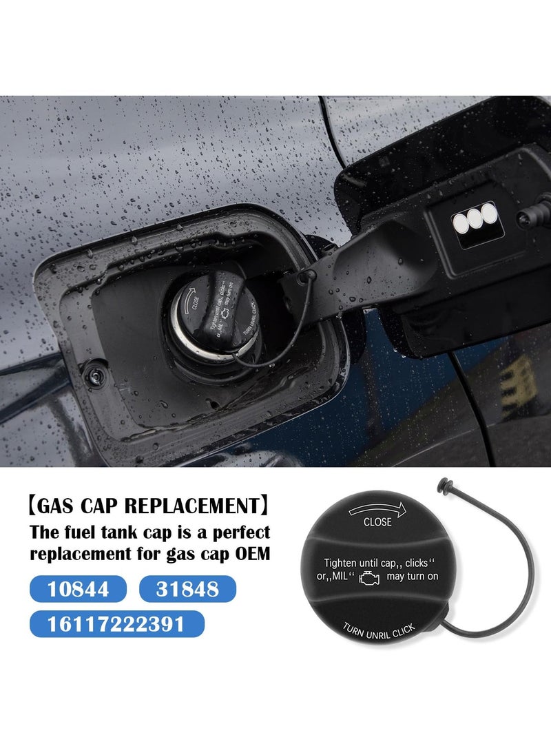 Generic Fuel Tank Filler Cap,Gas Cap Compatible With BMW E39 E46 E60 E90 E92-128i 320i 325i 328i 328xi 330i 330xi 335i 525i 528i 530i 535i 750i X1 X3 X5 Z4 M3 Mini Cooper, Replace 16117222391, 10844, 31848  - Image 4