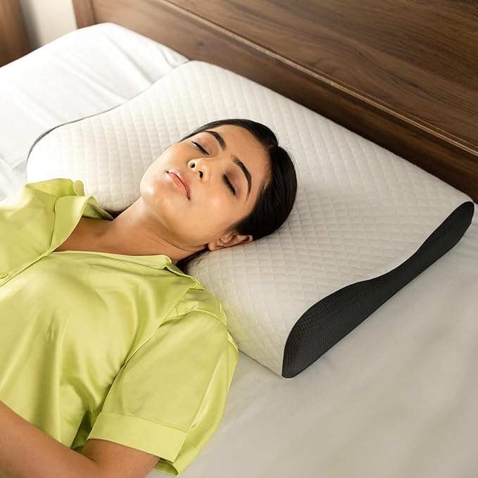 KAPIDA Memory Foam Pillows Neck Pillow Bed Pillow for Sleeping, Ergonomic Cervical Pillow for Neck and Shoulder Pain Relief,Orthopedic Contour Pillow for Side Back Stomach Sleeper - Image 1