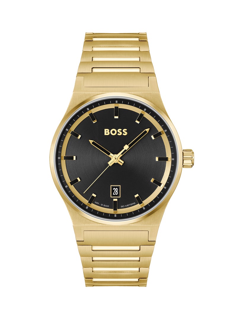 HUGO BOSS Men's Analog Round Shape Stainless Steel Wrist Watch 1514077 - 41 Mm - Image 2