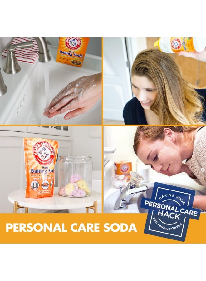 Arm & Hammer Pure Baking Soda 2 x 2.26kg Multipurpose Natural Cleaner Deodorizer Laundry Booster Food Grade Cleaning Powder for Home Kitchen Bathroom UAE - Image 2