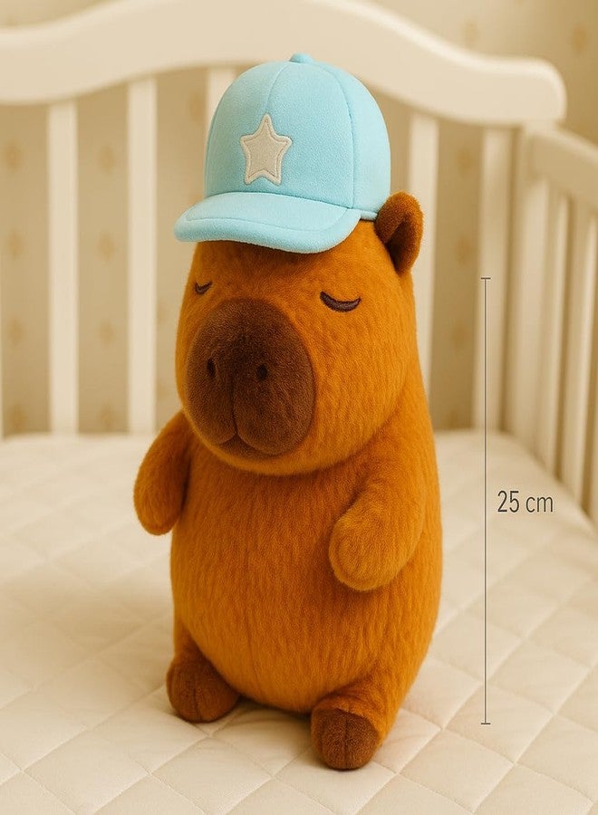 Vaishno Super Soft Bow Capybara with Cap 25cm Soft Plush Toy | Big Stuffed Animal | Ultra Soft, Huggable & Cuddly Gift for Kids, Girls, Boys for Birthday, Valentine’s Day - Image 2