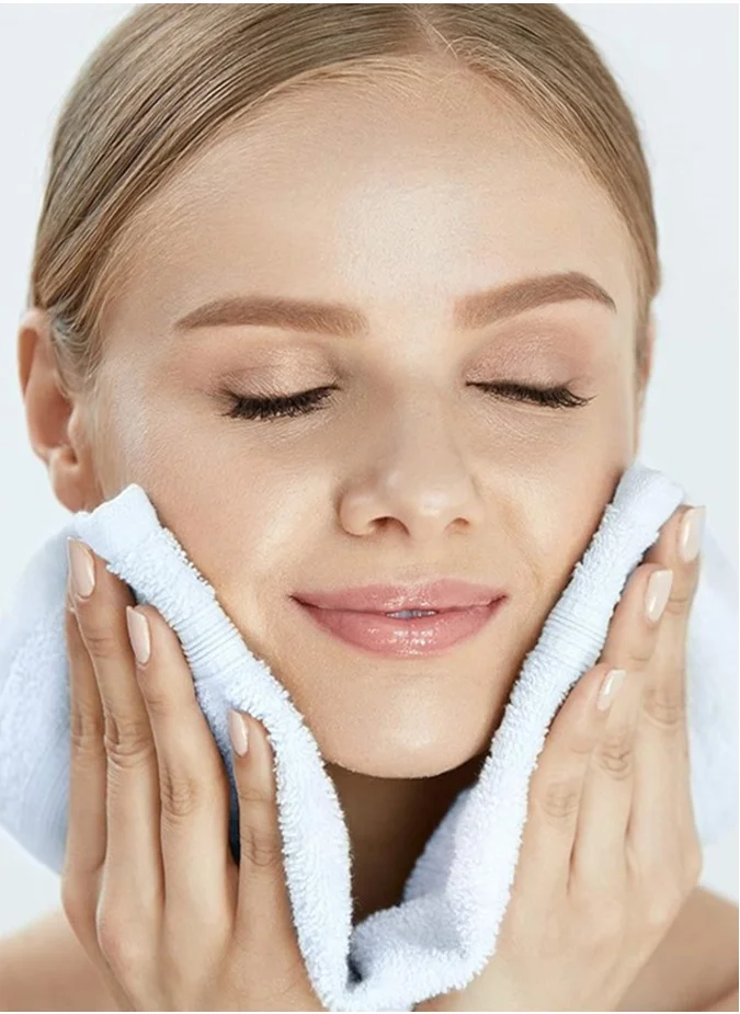 1Chase 12-Piece Premium Hotel Salon Quality Face Towel White 33x33 CM