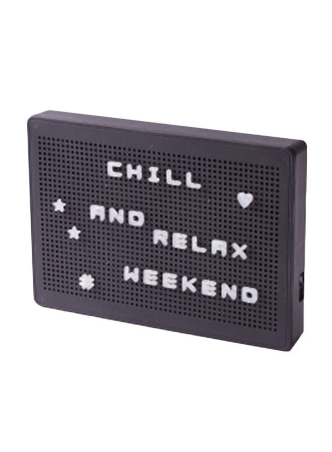 نيبمينينت طقم حروف مكون من 196 حرفاً مع صندوق مضيء لعرض الرسائل أسود - Image 1