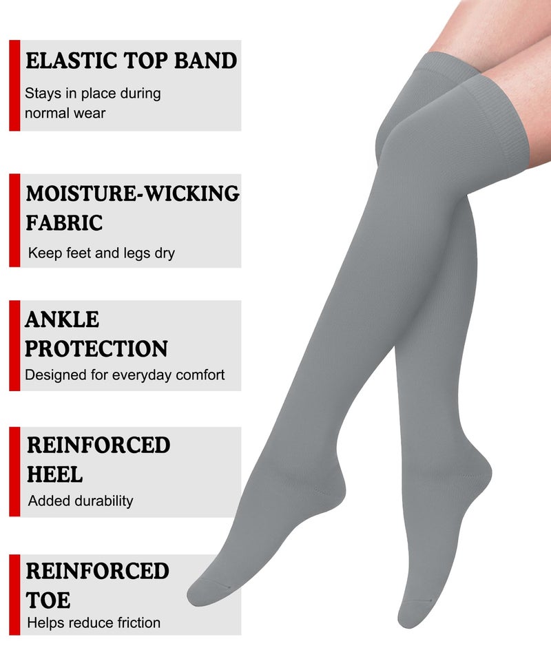 Aoliks Compression Socks for Women & Men,Thigh High Support Socks for Nurses Fyling Pregnancy - Image 3
