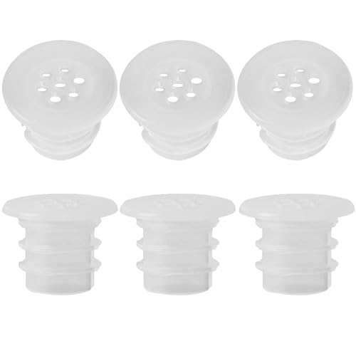 Aussio 6Pack Plug for RV Refrigerator Drain Hose Fridge Exterior Hardware Screened Plug Keep Dirt Out RV Refrigerator Parts Drain Hose Cap Inside diameter 018 Outer diameter 035 - Image 1
