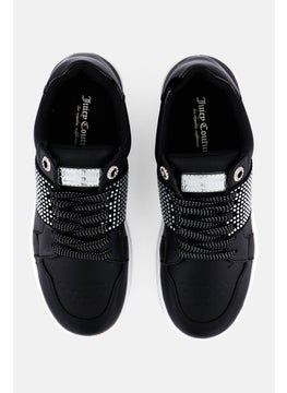 Juicy Couture Women Jc-Deja Lace Up On Casual Shoes, Black  - Image 3