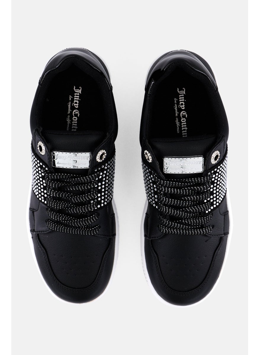 Juicy Couture Women Jc-Deja Lace Up On Casual Shoes, Black  - Image 3