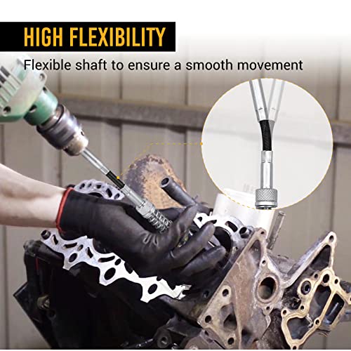 EWK 1 to 2-1/2 Inch 3 Stones Engine Cylinder Hone Tool Adjustable Cylinder Deglazer Piston Honer 220 Grit - Image 4