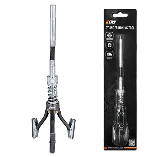 EWK 1 to 2-1/2 Inch 3 Stones Engine Cylinder Hone Tool Adjustable Cylinder Deglazer Piston Honer 220 Grit - Image 1