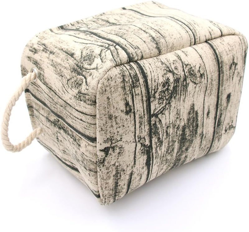 Jacone Stylish Tree Stump Design Rectangular Storage Baskets Durable Fabric Washable Storage Bins Organizers with Rope Handles, Decorative and Convenient for Kids Rooms - Set of 3 - Image 5