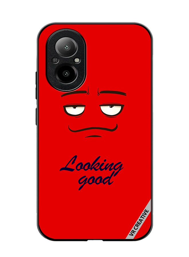VR CREATIVE Protective Case Cover For Realme C67 4G Looking Good Face Design Multicolour - Image 1