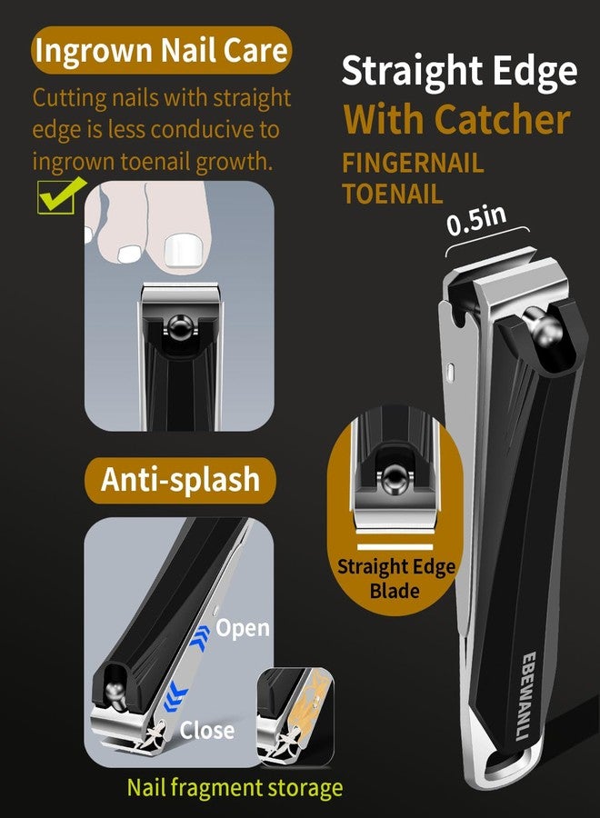 EBEWANLI Ingrown Toenail Tool, 6 PCS Stainless Steel Pedicure Tool, Straight Edge and Curved Slanted Nail Clippers Cutters for Ingrown Toenail Correction Removal Kit at Home for Seniors, Men, Women - Image 5