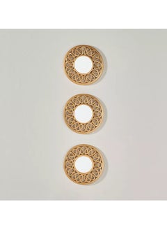 Home Box Faiz 3-Piece Decorative Mirror Set - 25 cm  - Image 2