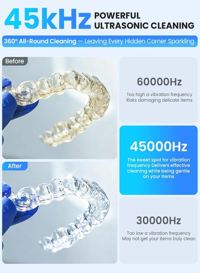 SEJOY Ultrasonic Cleaner for Retainers, Invisalign & Jewelry - Image 3