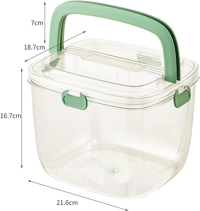 KRLZ Heavy Material Plastic Travel Chiller Cooler Bag Insulated Chiller Ice Box for Travel Picnic and Outdoor Parties Ice Cube Bucket - Image 2
