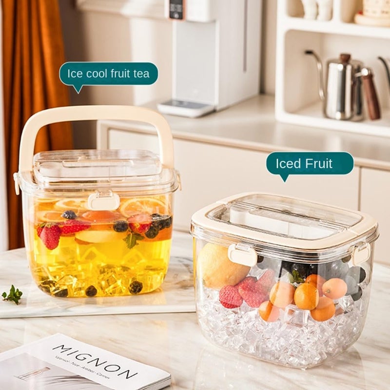 KRLZ Heavy Material Plastic Travel Chiller Cooler Bag Insulated Chiller Ice Box for Travel Picnic and Outdoor Parties Ice Cube Bucket - Image 4