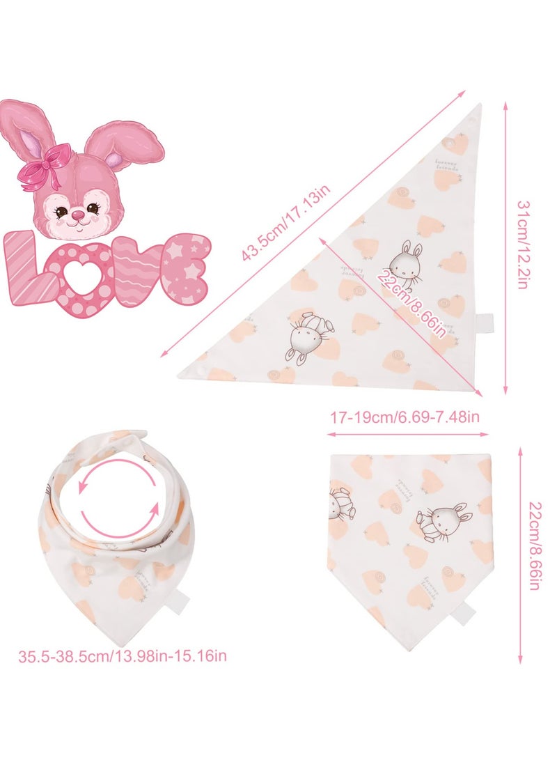 Excefore Baby Bandana Dribble Bibs, Stylish Triangle Drooling Bibs for Boys and Girls, 100% Cotton Baby Bibs for Newborn and Toddlers, Soft and Absorbent Bibs with Adjustable Snaps(set of 5) - Image 2