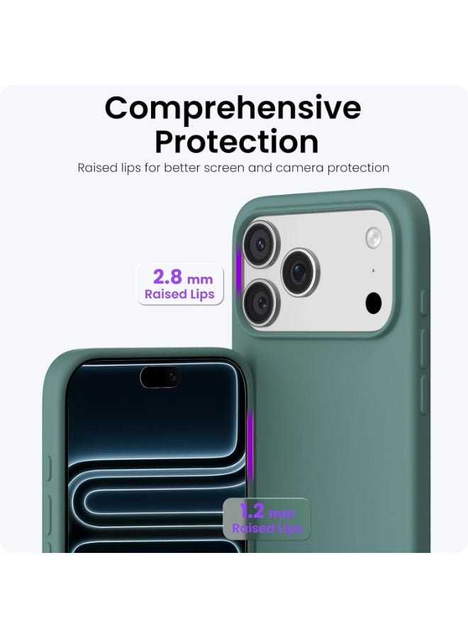 iPhone 17 Pro Liquid Silicone Case | Silky Soft Touch Shockproof Cover | Full-Body Anti-Scratch Protective Case for iPhone 17 Pro 6.3-Inch | Slim Durable Non-Slip Silicone Phone Case - Image 2