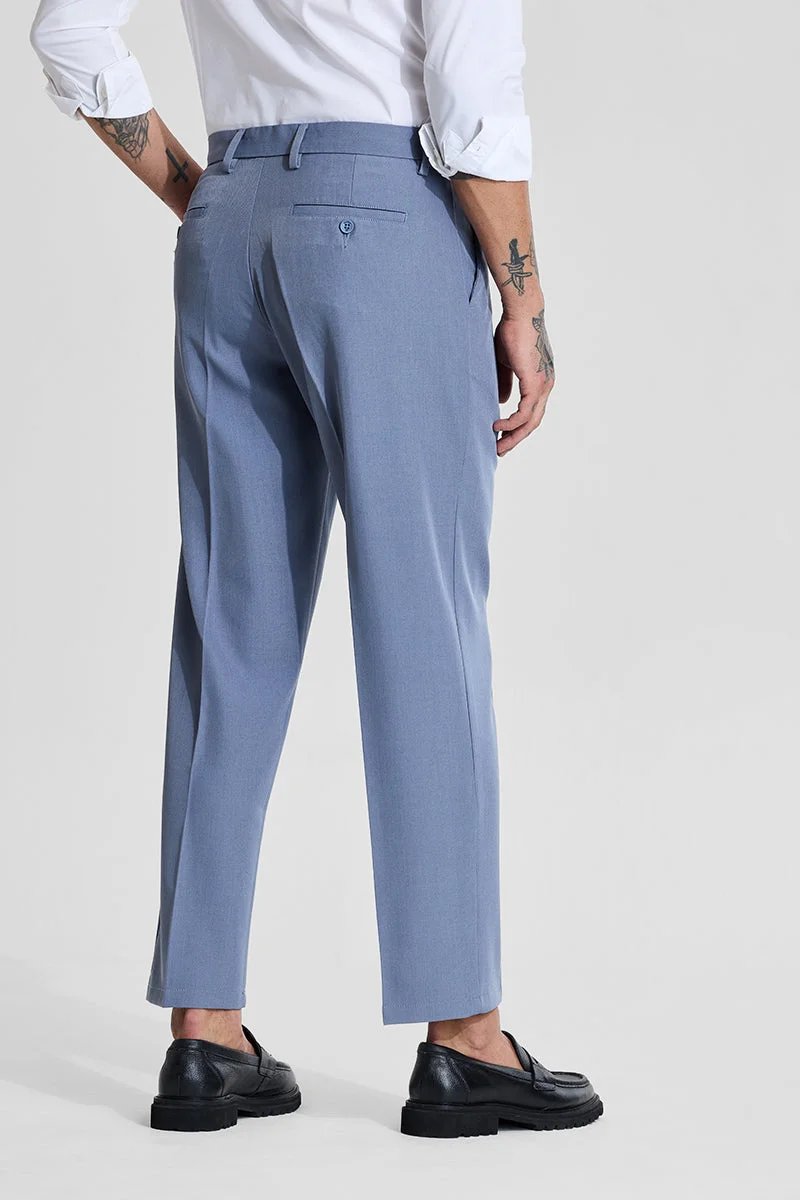 SNITCH بنطلون أزرق فاتح سادة بقصة عادية