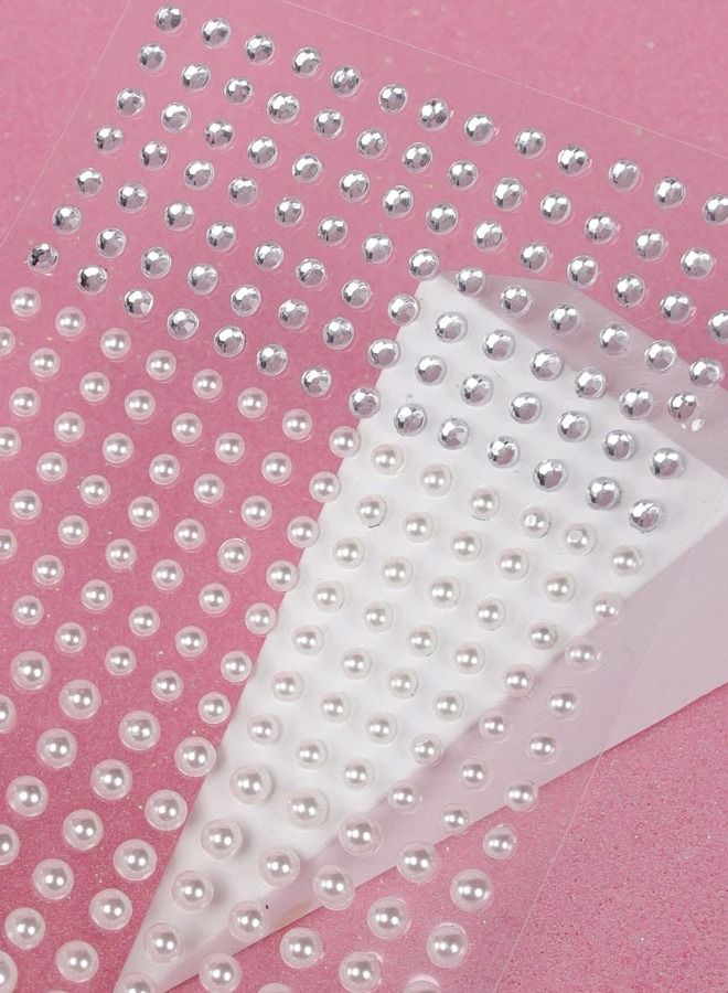 Self Adhesive Pearl Crystal Stones Face Body Tattoo Stickers Shiny Crystal Stones for Face Body Nail Decoration - Image 3