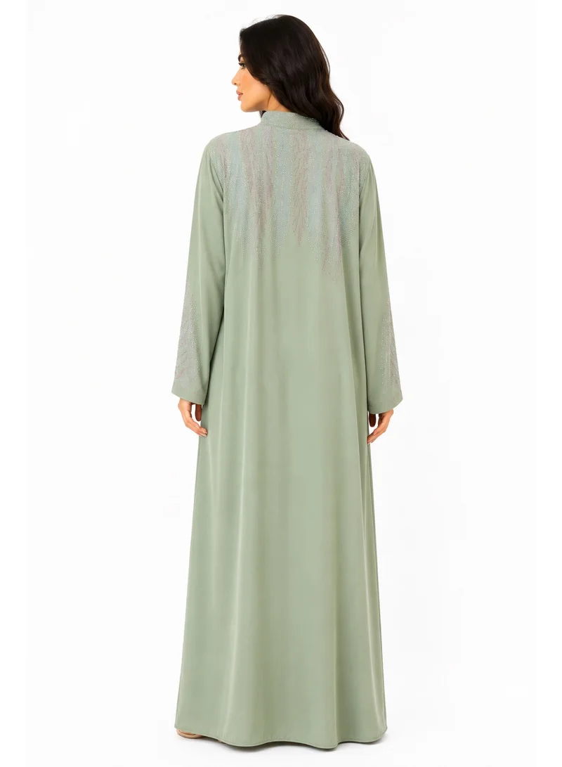 Reem Abayas Women's Embellished Abaya with Matching Sheila