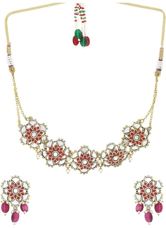 Thikri Jadau Style Necklace Set - pzsku/Z772C495946778181B368Z/45/_/1730198353/6f6e921b-f590-4ba4-b6a6-891be9ee0c92