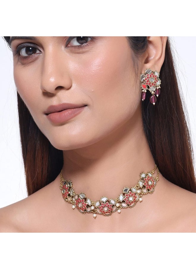 Thikri Jadau Style Necklace Set - pzsku/Z772C495946778181B368Z/45/_/1730198354/b06b2e8f-cd27-47b4-b80e-de3ee5b1469f