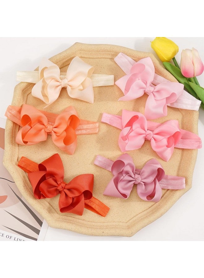 CELLOT Baby Girls Headbands Grosgrain Ribbon 4.5" Hair Bows Headband Big Bow Hair Bands For Toddler Pack Of 20 - Image 5