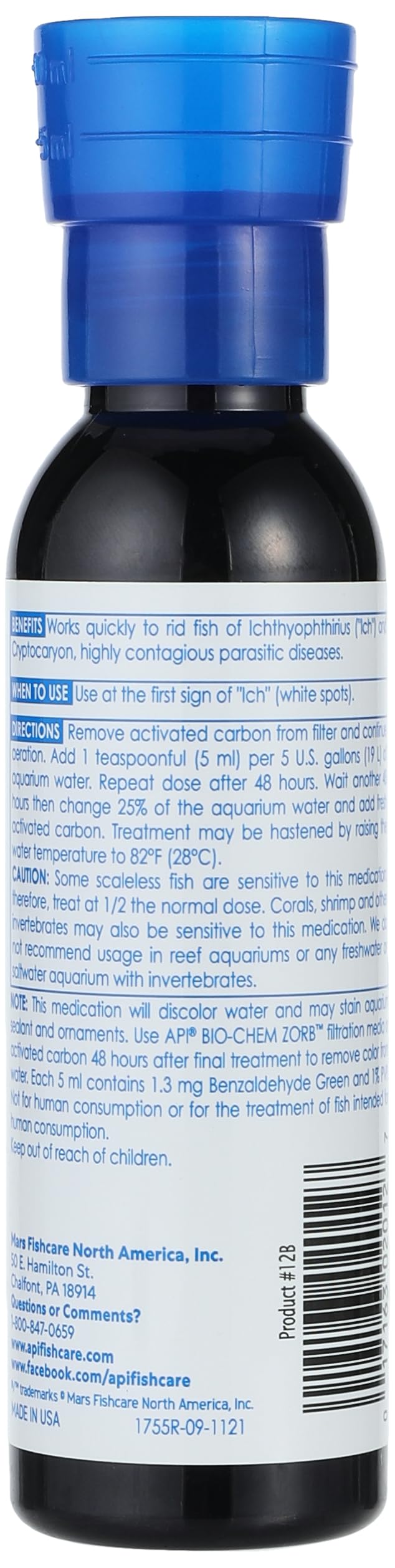 API LIQUID SUPER ICK CURE Fish remedy, Freshwater and Saltwater Fish Medication 4 fl oz(Pack of 1), White - Image 2