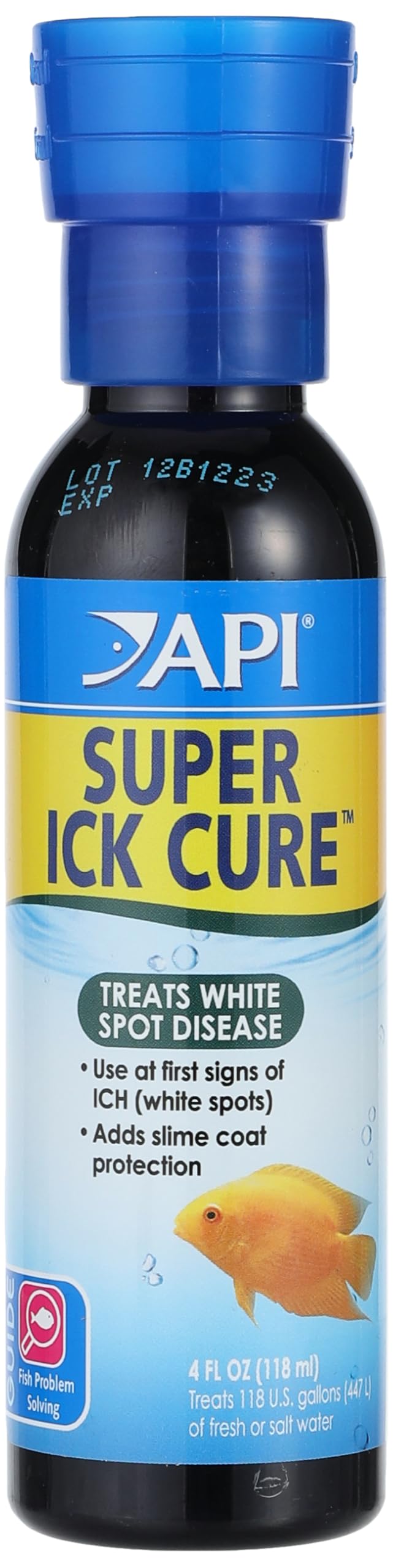 API LIQUID SUPER ICK CURE Fish remedy, Freshwater and Saltwater Fish Medication 4 fl oz(Pack of 1), White - Image 1