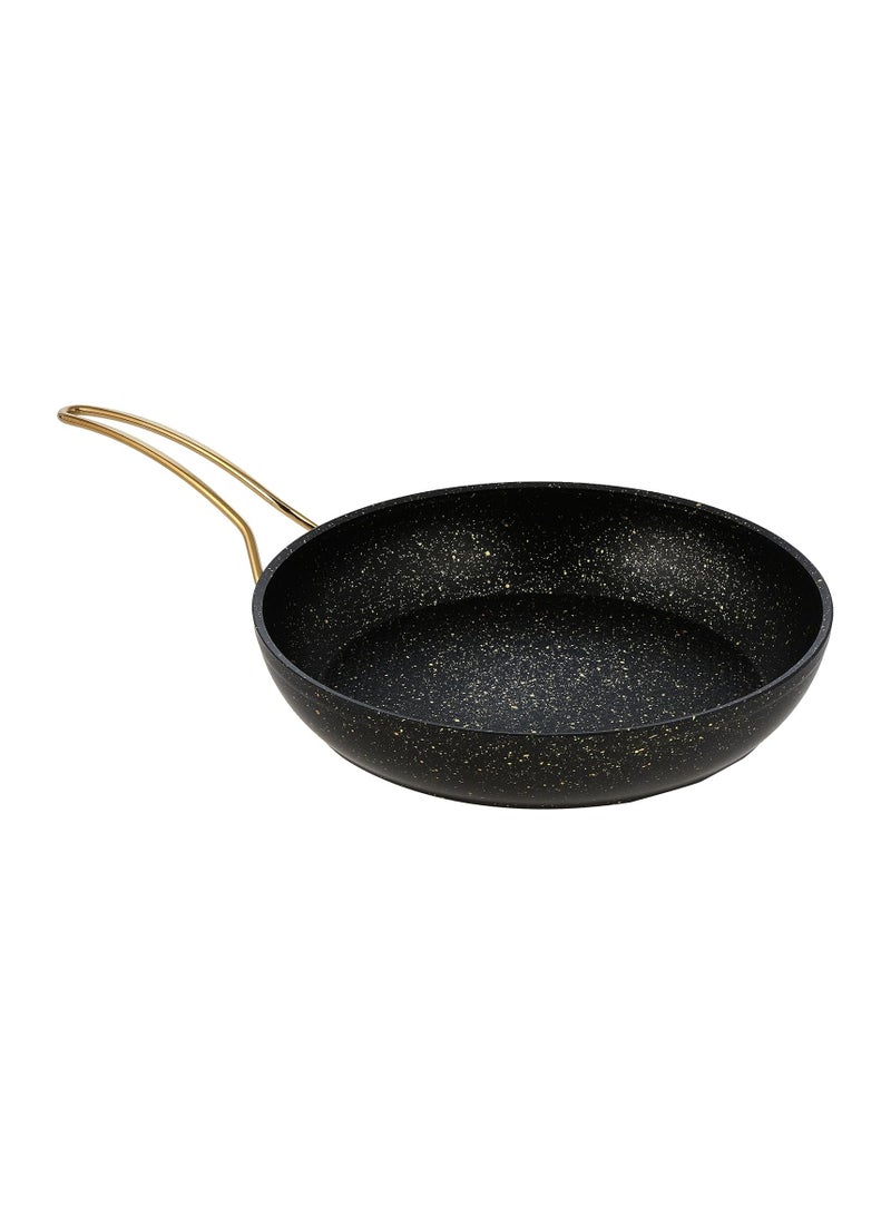 Homemaker 9-Piece Granitec Cookware Set - Stainless Steel Lids - 3 Deep Pots - 1 Low Pot - 1  Frypan - Non-Stick Surface - PFOA Free - Black & Gold - Image 5