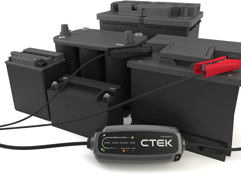 CTEK CT5 Powersport 12V Battery Charger for Motorcycles, ATVs, and Jet Skis - Lead-Acid and Lithium Batteries - Image 4