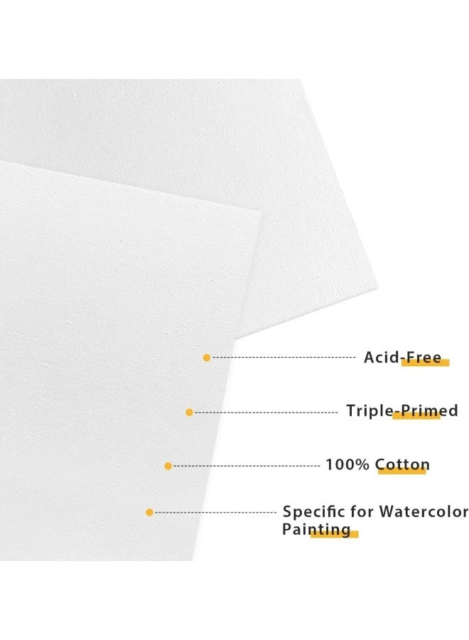 BPA® Artist painting canvas panels - 6x6 inch / 12 pack - triple primed cotton canvas boards for oil & acrylic painting - Image 4