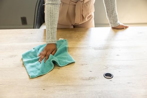 Casabella Microfiber 12" x 14" Cloth, Pack of 2, Blue Dusting, 2 Count - Image 3