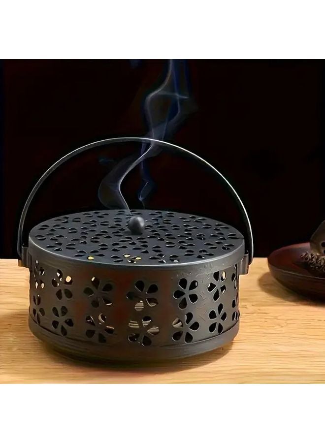 حامل البخور المضاد للبعوض بتصميم كلاسيكي منمّق بالزهور - Image 5