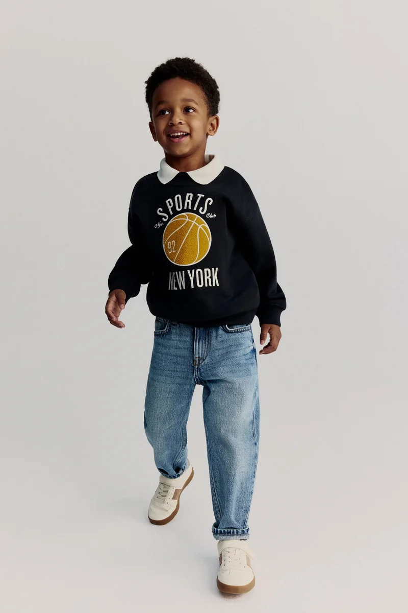 H&M Printed crew-neck sweatshirt