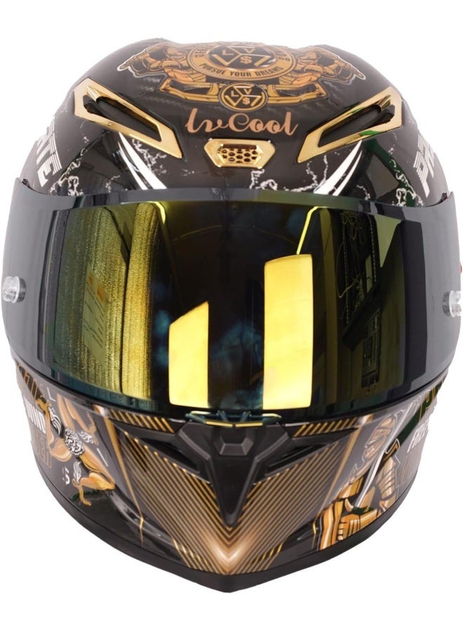 خوذة دراجة نارية كاملة الوجه من سلسلة الشغف - Image 4