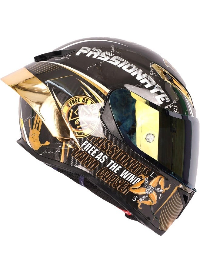 خوذة دراجة نارية كاملة الوجه من سلسلة الشغف - Image 1