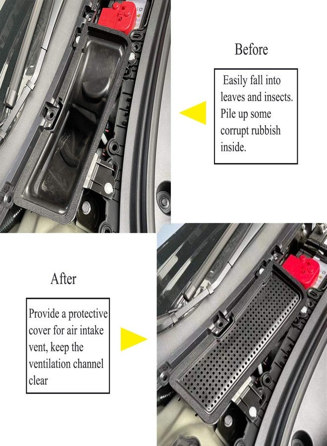 Wocch Model 3 Air Intake Grille Cover Air Flow Vent Protection Frame Cover Anti-blocking Air Inlet Grill Cover for 2021 2022 2023 Tesla Model 3 Accessories - Image 4