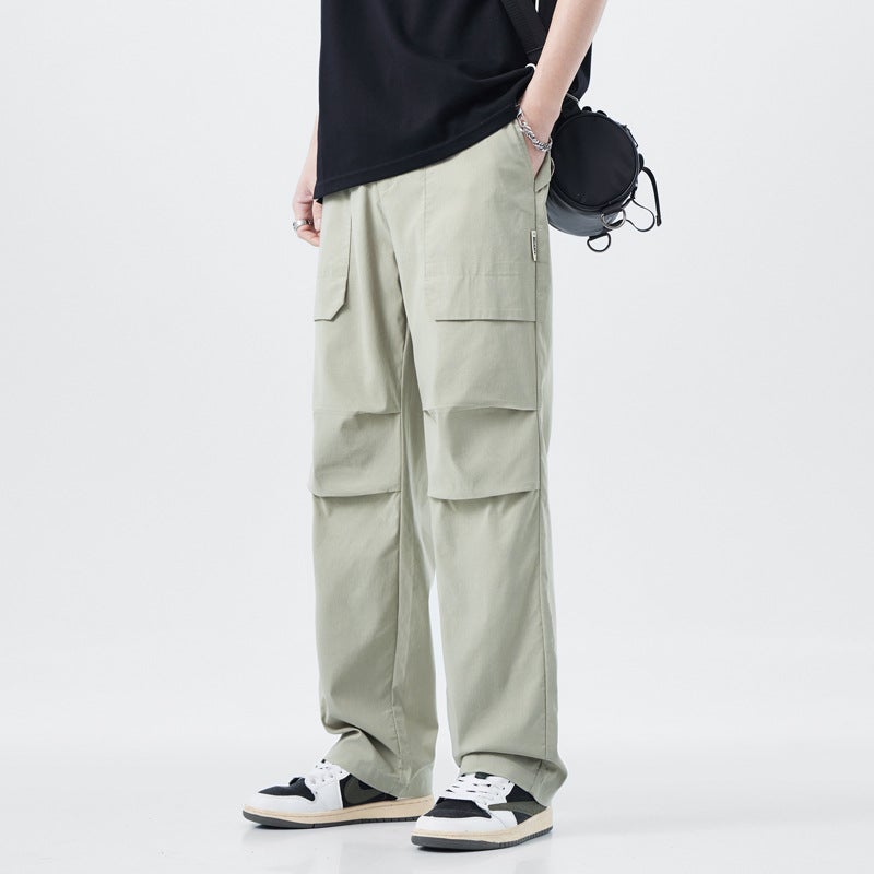 American Style Crock Pants Men'S And Women'S 2024 Spring New Fashionable Straight Jacket Rush Pants Outdoor Windproof Mountaineering Pants For Men - Image 2