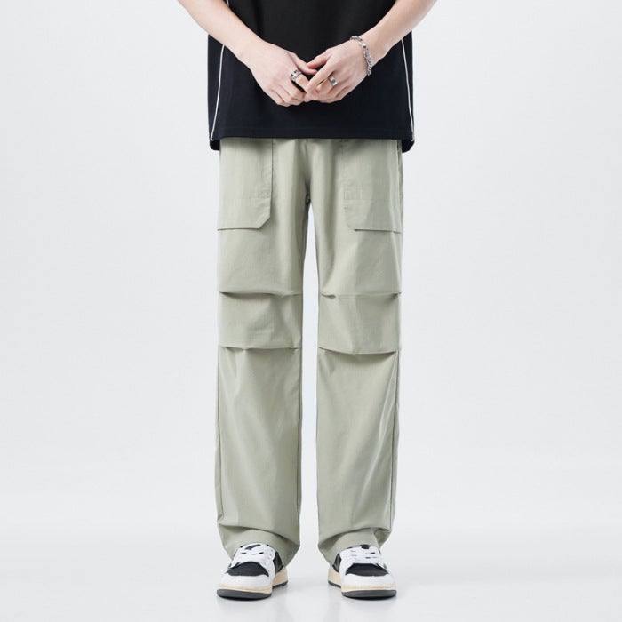 American Style Crock Pants Men'S And Women'S 2024 Spring New Fashionable Straight Jacket Rush Pants Outdoor Windproof Mountaineering Pants For Men - Image 1