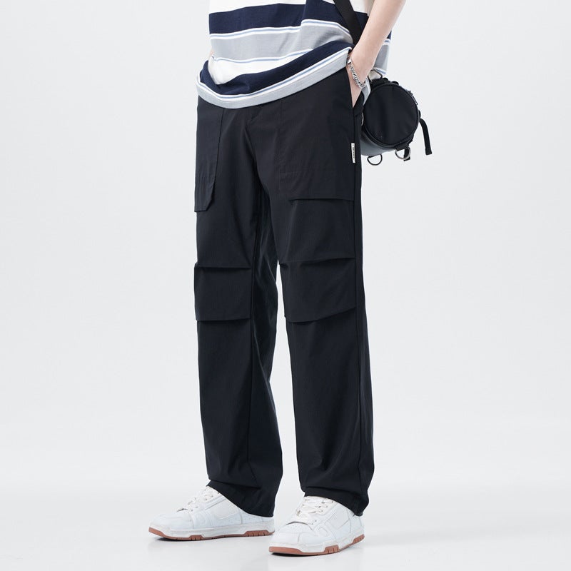 American Style Crock Pants Men'S And Women'S 2024 Spring New Fashionable Straight Jacket Rush Pants Outdoor Windproof Mountaineering Pants For Men - Image 4