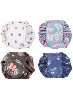 MARGOUN 4 Pack Drawstring Lazy Cosmetic Travel Bag Women Makeup Bag for Travel and Household to Storing Cosmetics  - Image 2