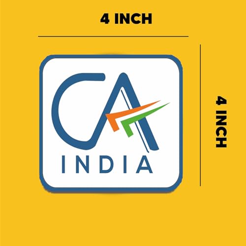 Deep Print Mart CA Logo Sticker - Charted Accountant Sticker (Pack of 8) for Car & Office - Vinyl, Waterproof, Self-Adhesive Sticker Compatible with All Plain Surfaces - Image 4