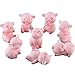 MAOMIA Miniature Pig Figurines 8 Pcs Cute Pink Piggy Toy Figures Cake Toppers for Fairy Garden Decor Christmas Desk Decoration - Image 3