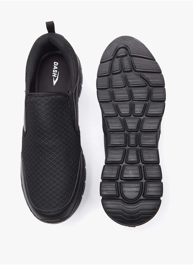 داش Men Textured Slip-On Sports Shoes