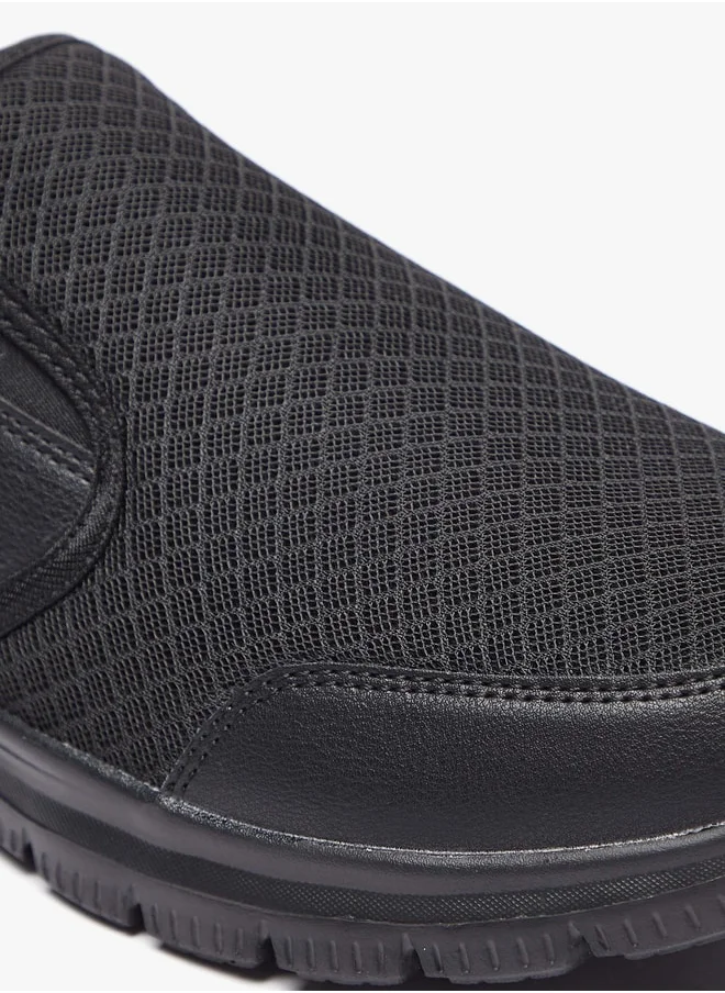 داش Men Textured Slip-On Sports Shoes