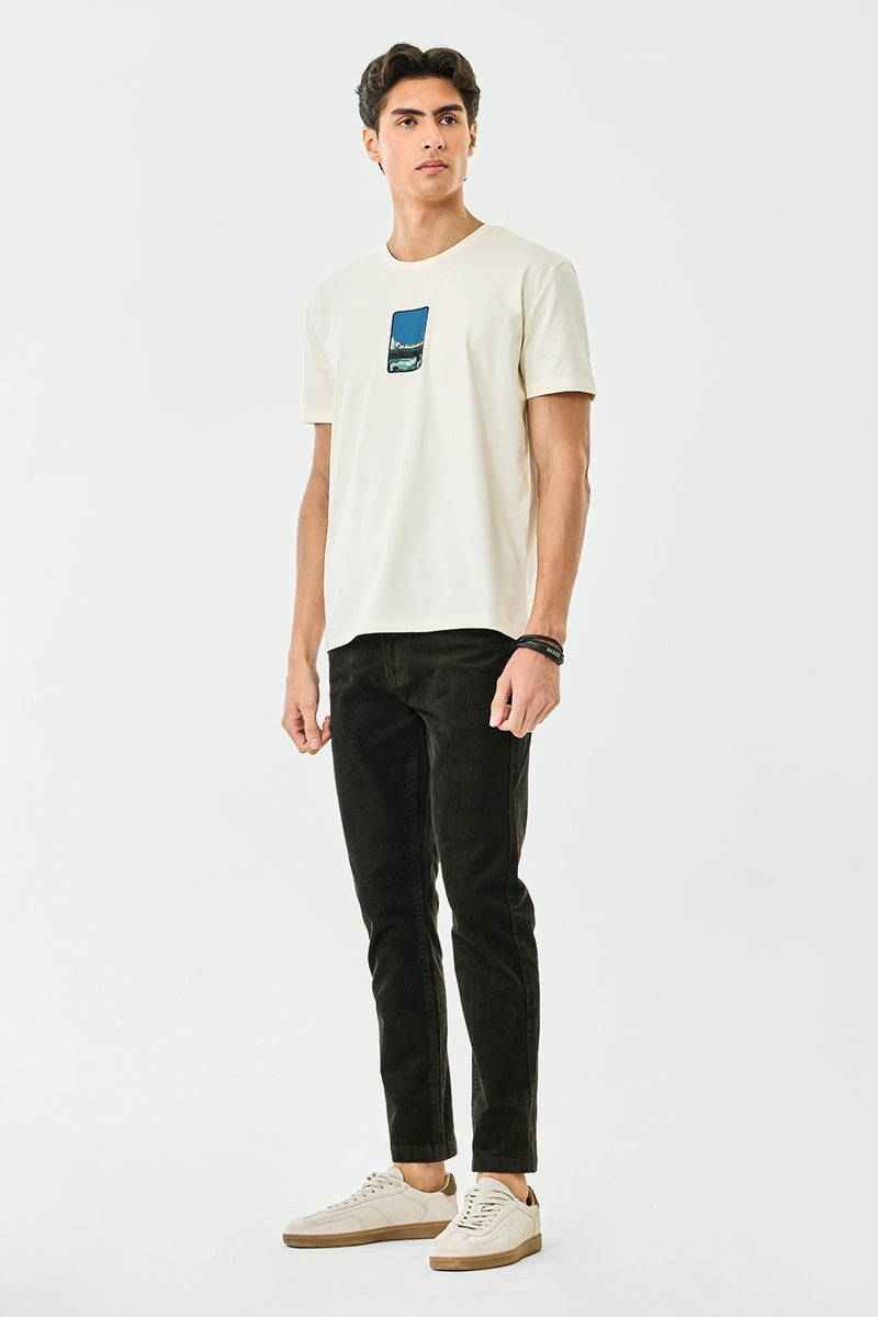 SNITCH Regular Fit Stretch Corduroy Trousers - Image 2